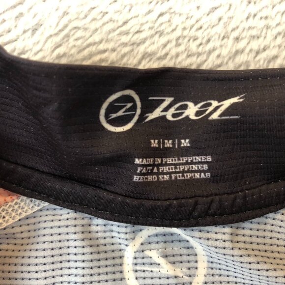 Lot of Two Men's Athletic Cycling Jersey Shirt M/L Red Blue Short Sleeve Zoot - Picture 9 of 16